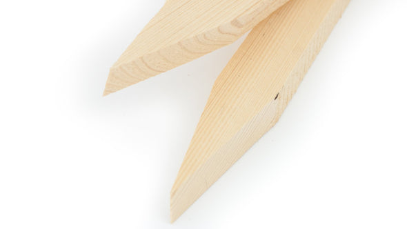Holzpfahl gespitzt 3 x 5 cm - sägerau